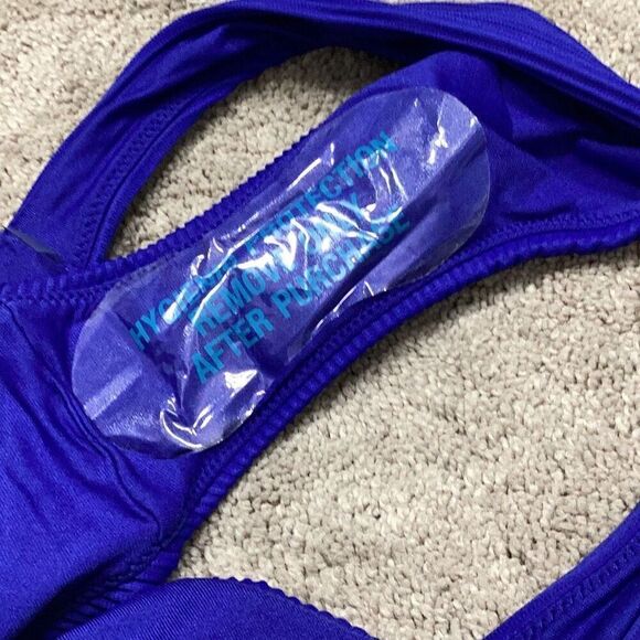 New. Seafolly blue ribbed bikini. Small. Retails $269 - Picture 9 of 9